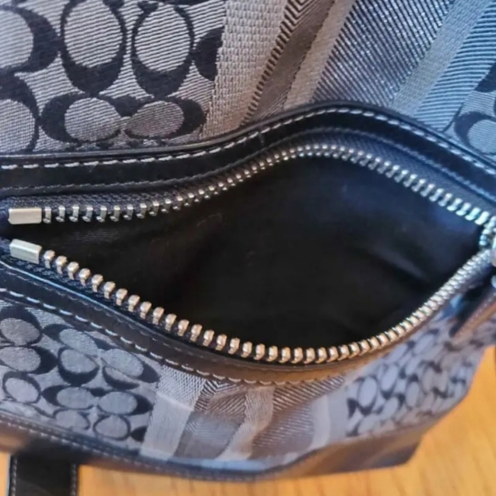 Coach Purse with Logo Canvas